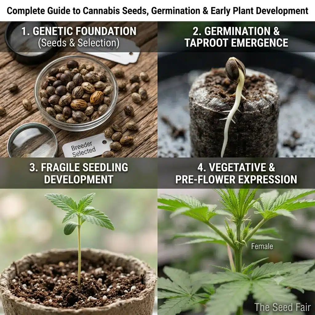 Complete Guide to Cannabis Seeds, Germination & Early Plant Development