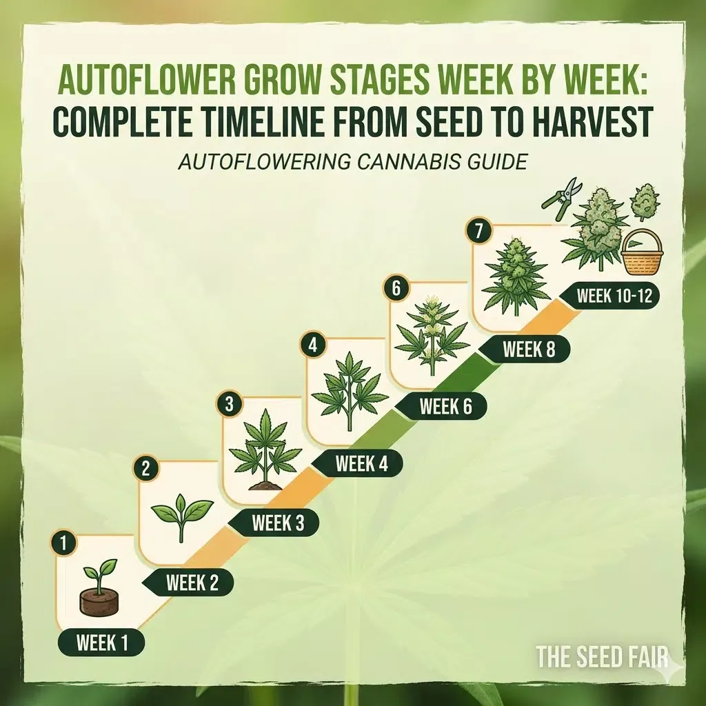 Autoflower Grow Stages Week By Week Complete Timeline From Seed To Harvest