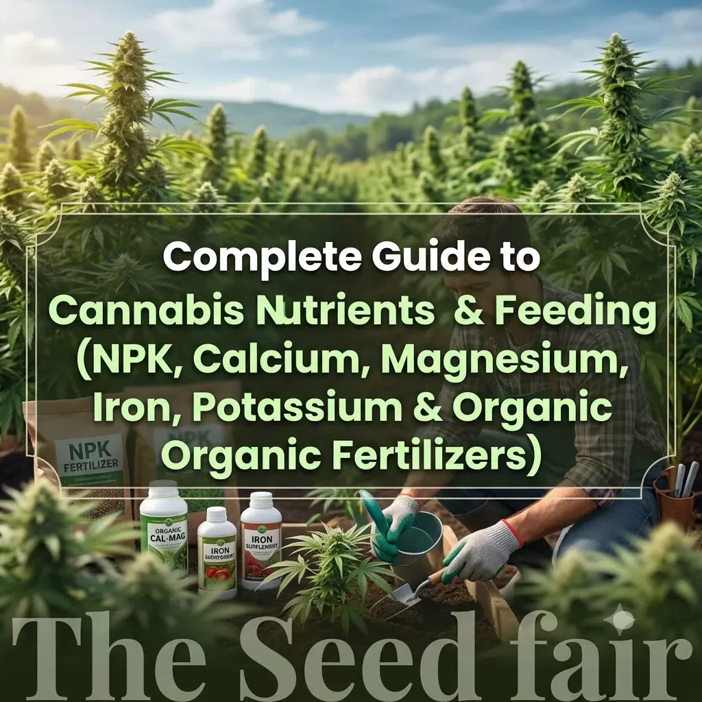 Complete Guide to Cannabis Nutrients & Feeding (NPK, Calcium, Magnesium, Iron, Potassium & Organic Fertilizers)