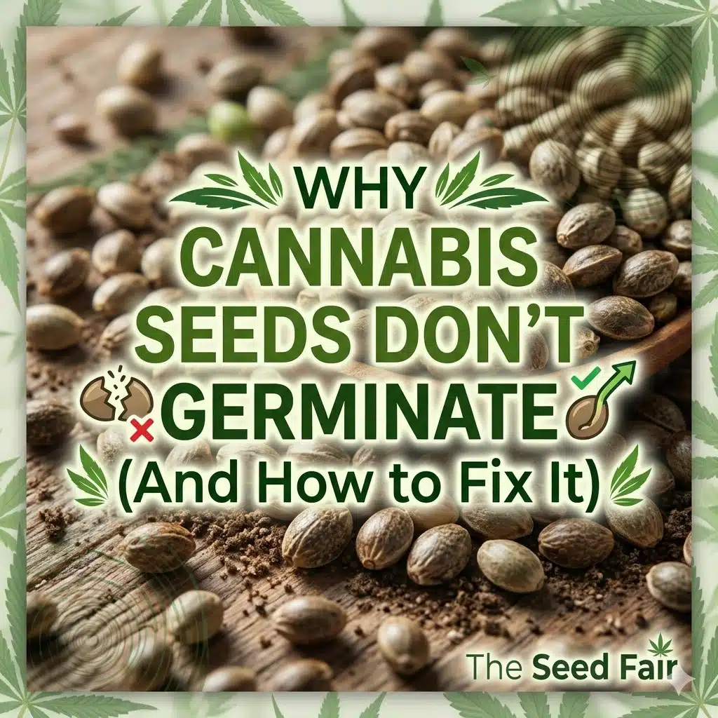 Por qué no germinan las semillas de cannabis (y cómo solucionarlo)